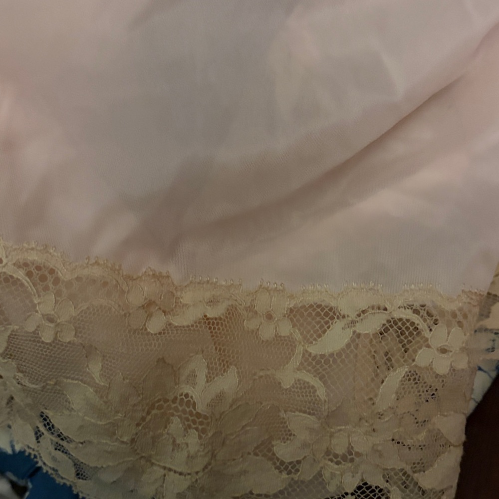 Vanity Fair Pillow Tab Pink Lace Bloomers Pettipants Petti Shorts Sz 9  Vintage